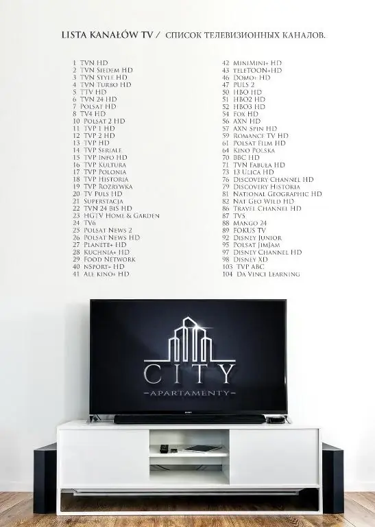 TV and channel list